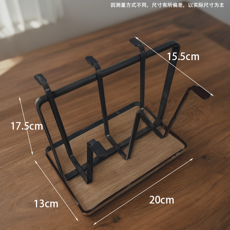 Nordic iron portable coffee cup holder, upside-down 6-position cup drain rack, tea cup household decoration drain rack