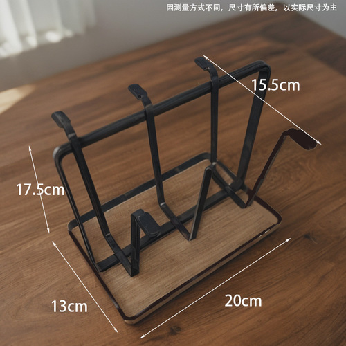 Nordic iron portable coffee cup holder, upside-down 6-position cup drain rack, tea cup household decoration drain rack