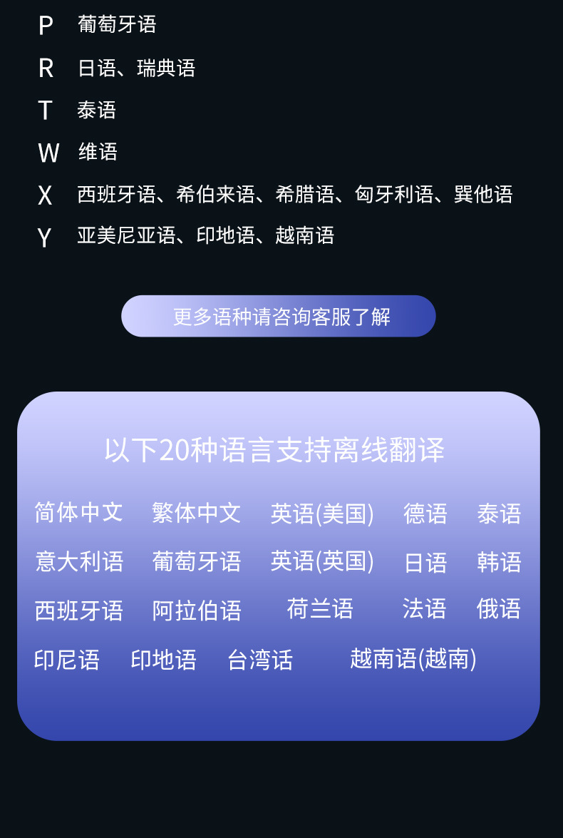 The intelligent voice Z8 translator is a 4G precise offline translator for Mongolian and Vietnamese translation, as well as business and travel translation services undefined