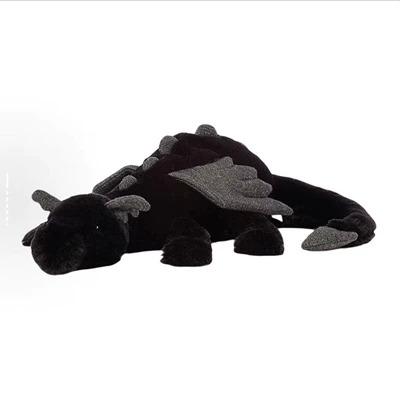 Large Pillow Gift — Oyuncaq yastıqlar - black-dragon-70cm-complete-with-three-standards-ready-stock-wholesale