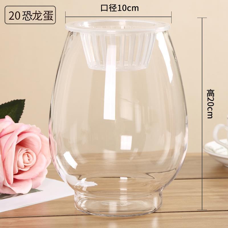水培植物ガラス瓶透明直筒円筒形花瓶シンプル緑羅白掌水養ガラス容器|undefined
