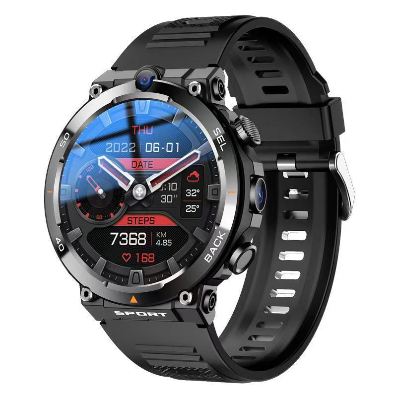 Smart Watch Multi-Function High-Definition Call Recorder Recording Reporter Media Front and Rear Dual-Camera Smart Watch