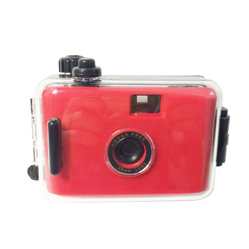 Red protective sophisticated camera for students, 35mm, Birthday gift