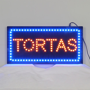 Amazon Hot Sale OPEN Window Signs Signs LED TORTAS SIGN Acrylic Indoor Billboard