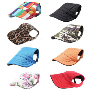 Pet Fashion Dog Hat Baseball Cap with Ear Holes Windproof Cross 1