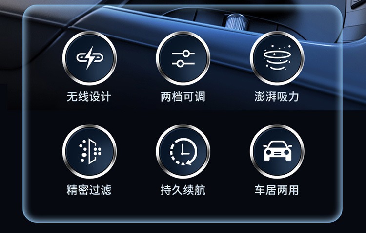 Cross-Border Supply of Car Vacuum Cleaners, Handheld Portable Vacuum Cleaners, Household Wireless High-Power Strong Suction Household All-In-One