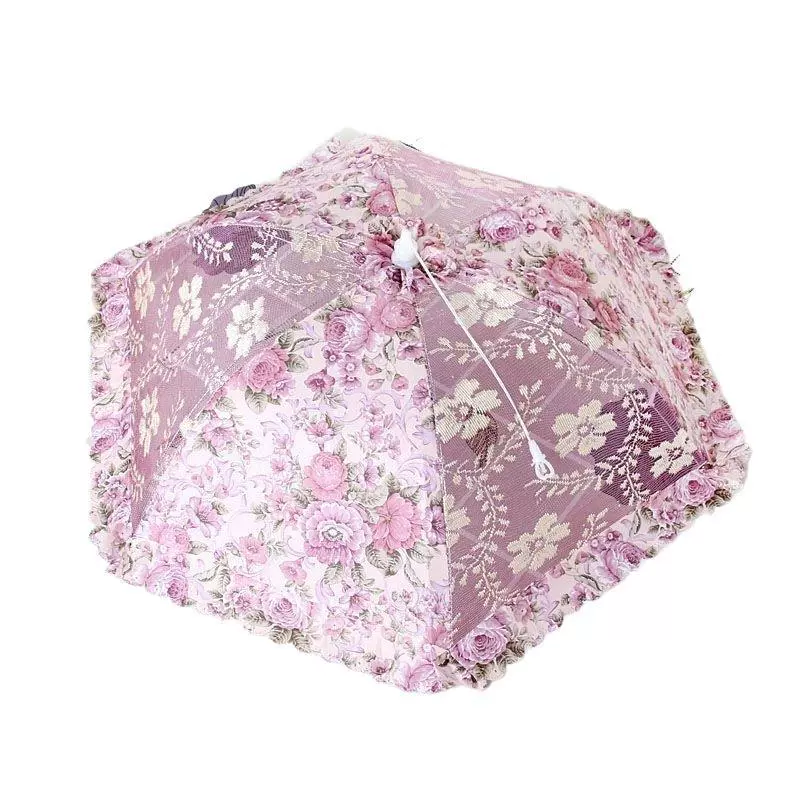Vegetable cover 2025 new home dining table cover meal cover foldable leftovers dustproof cover rice table dust cover