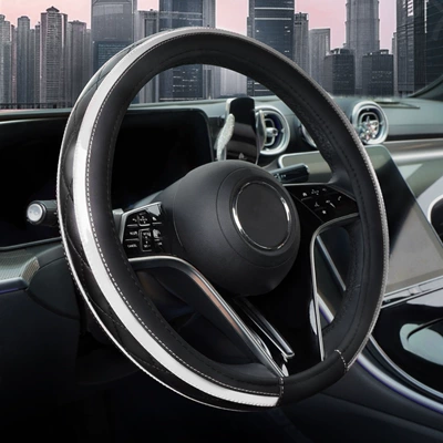 for All Seasons, Cross-Border Hot-Selling – Steering wheel cover - white-38cm