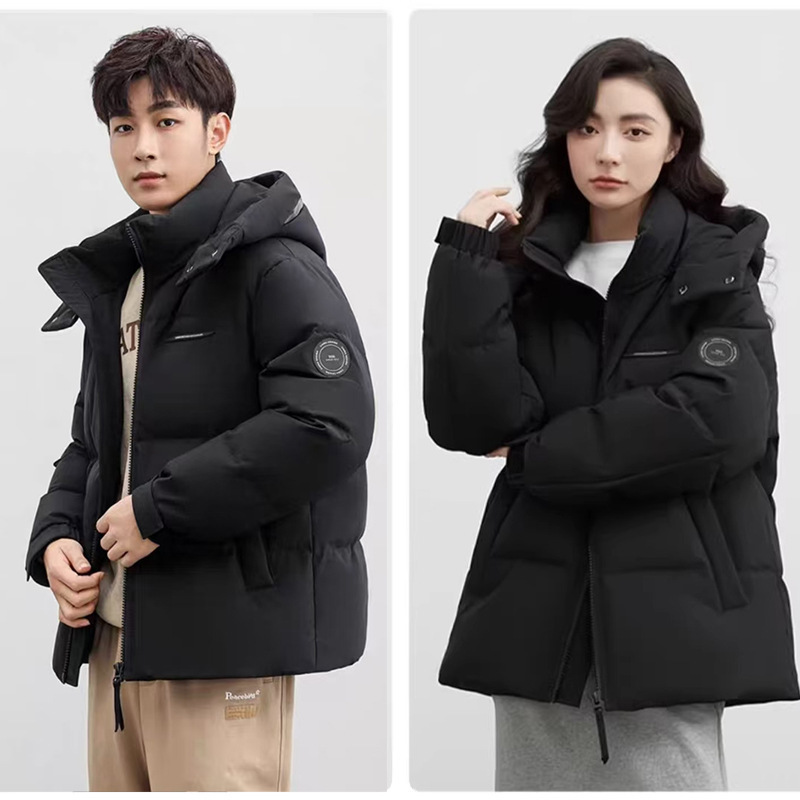 Hombres y mujeres parejas de ropa de plumón anti-temporada ropa de pan holgada coreana moda de invierno chaqueta de algodón gruesa abrigo de moda