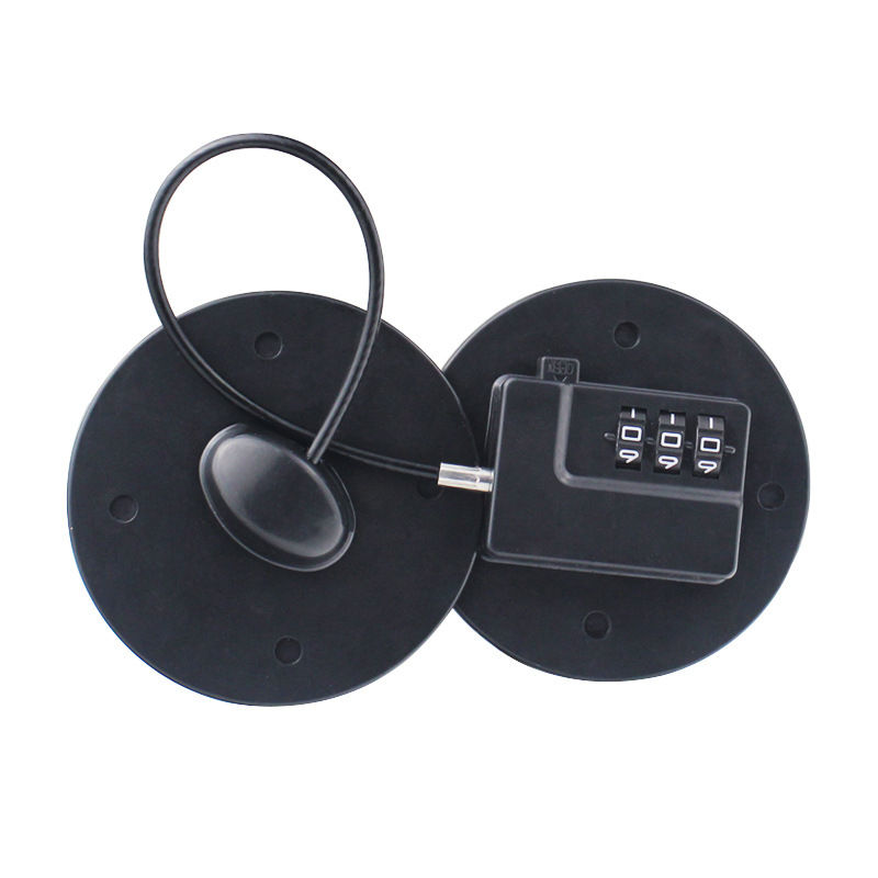 3륜 콤비네이션 자물쇠(검은색)