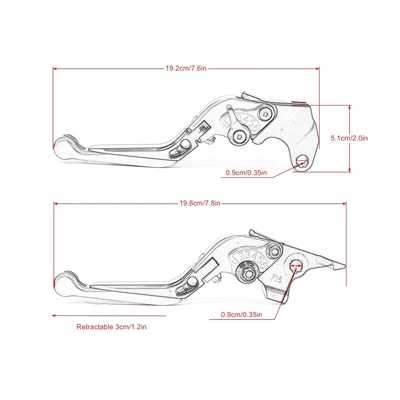 Motorcycle Handle Cover | Cnc Telescopic Folding Brake