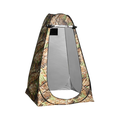 Avtomobil dam çadırları — toilet, quick-open and portable - 54mm-thickened-bracket-export-quality-big-tree-camouflage-polyester-silver-coated-fabric-14m-window