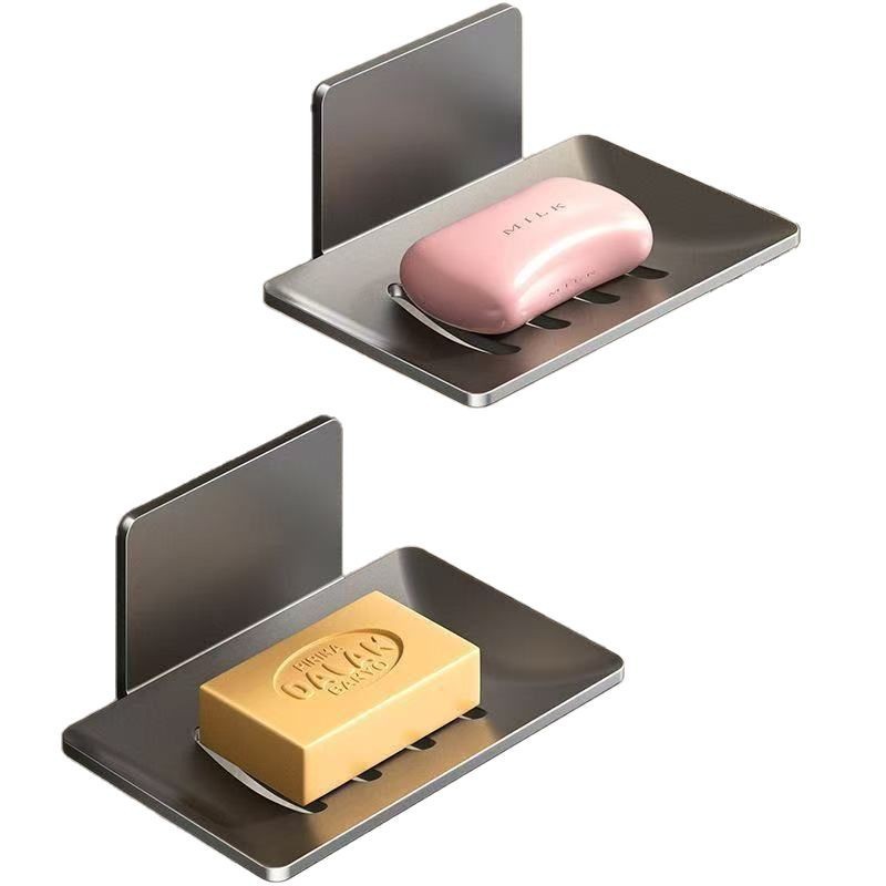 410 caja de jabón de acero inoxidable colgante de pared viscose colgante de pared caja de jabón sin perforación colgante de pared marco de jabón