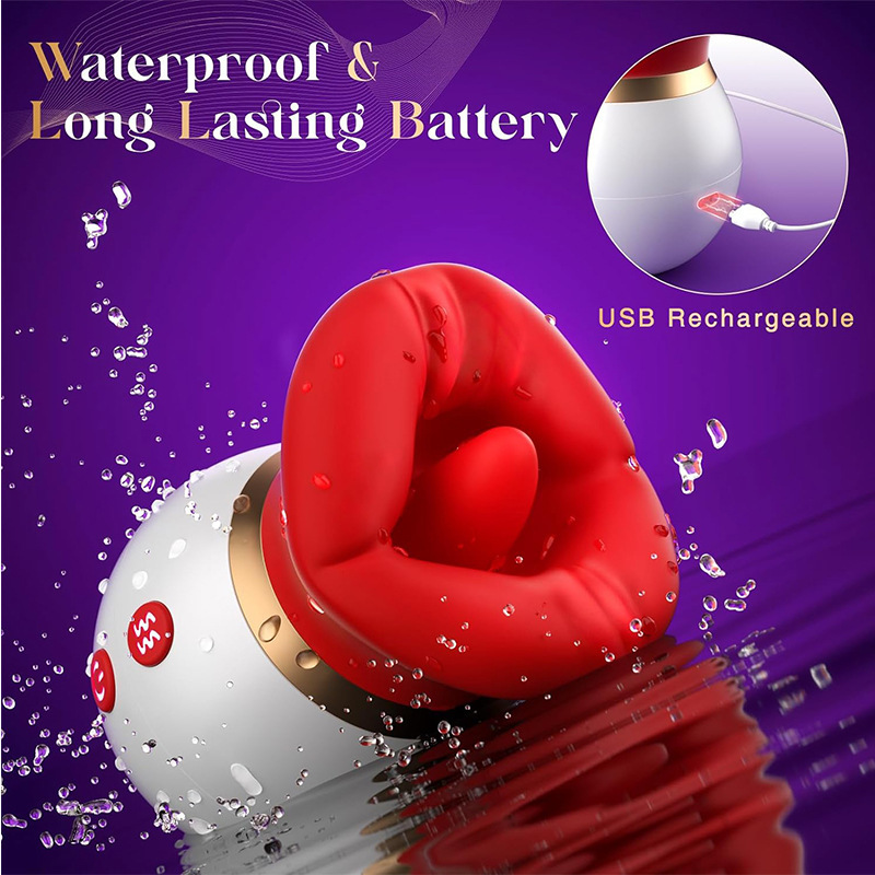 Máy Rung Liếm Kích Thích Hạt Le Điểm C Nữ Giới Sạc từ tính cao cấp của máy rung bú hút điểm C nữ giới