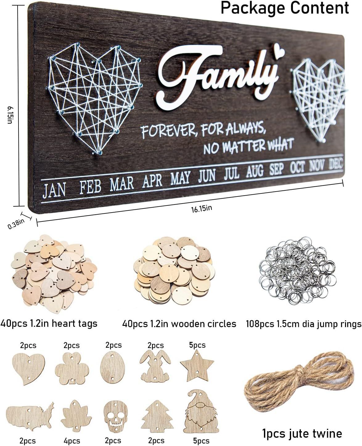 Cross-border creativo de madera de bobinado decoración de la pared de bloqueo amor DIY joyería colgante