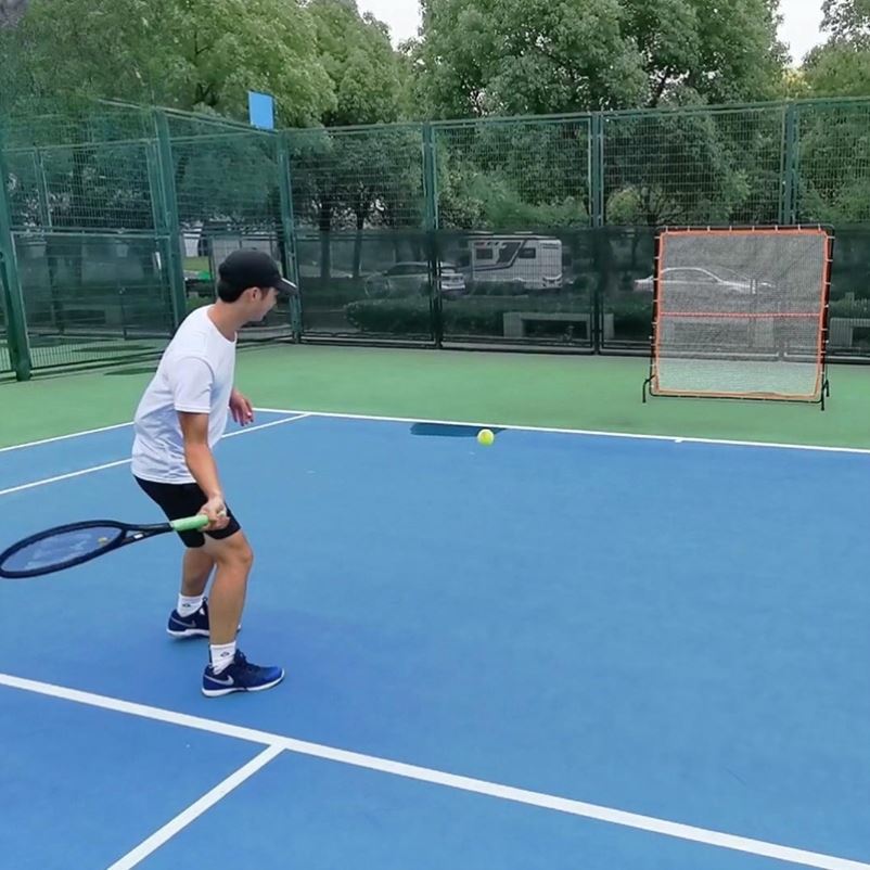 Portable Tennis Rebound Training Net Wall Rebound Net Single Practice Removable Practice Wall Serve Practice Device