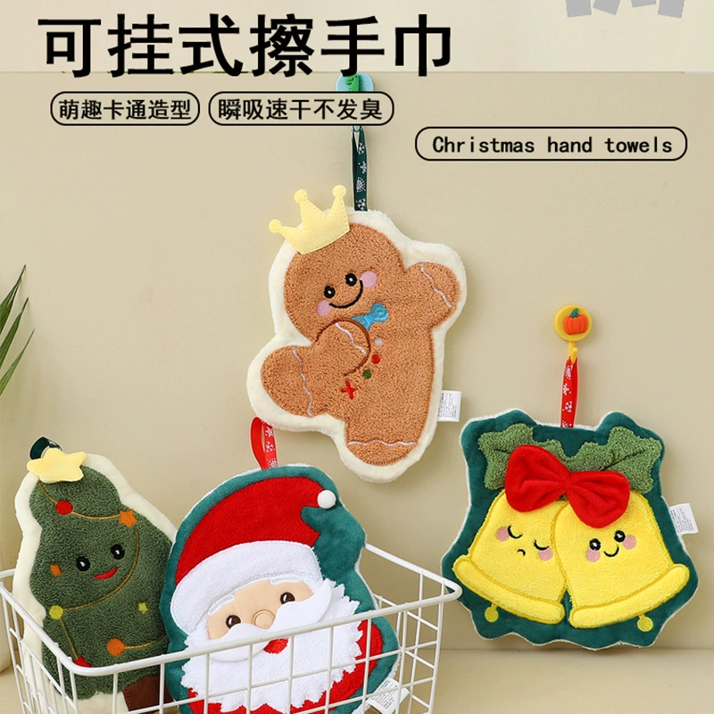 Кросс-бордер творческие кухонные полотенца для стирки Christmas, кухонные полотенца для рук, впитывание воды детские полотенца для рук