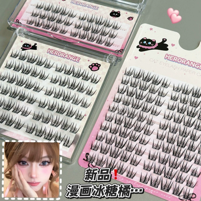 HERORANGE Comics, capacious dense realistic false eyelashes