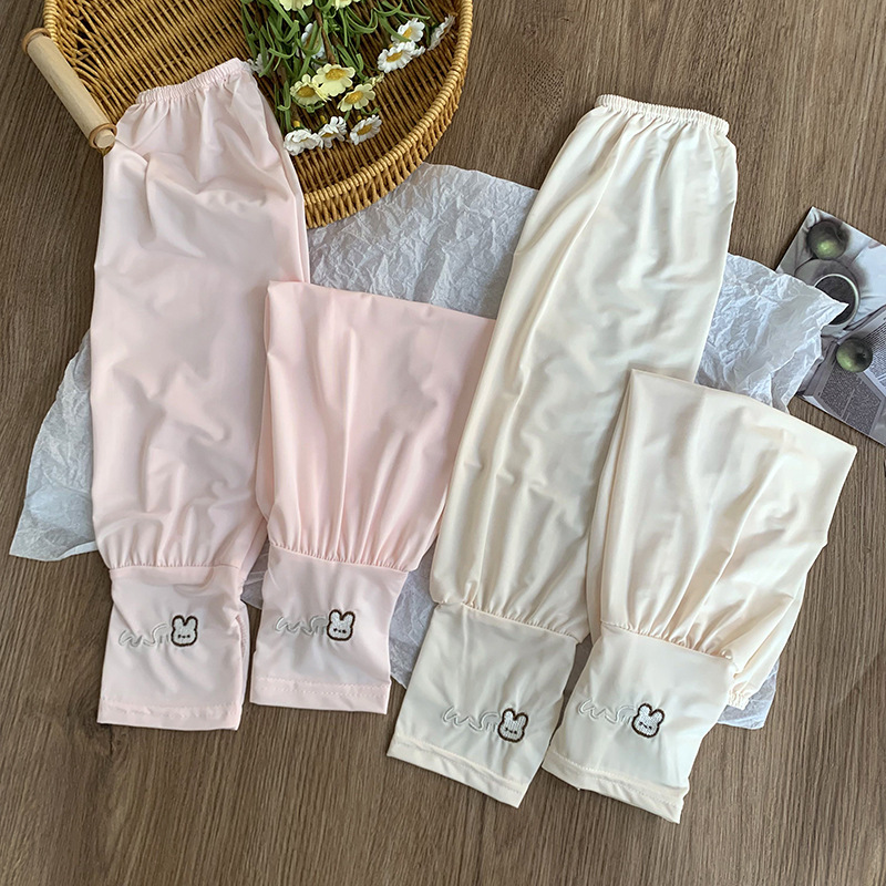 Protector solar suelto para conducir mangas de seda de hielo para mujer de verano estilo fino para andar en bicicleta, sombrilla, mangas de protección transpirables, brazos y brazos al por mayor