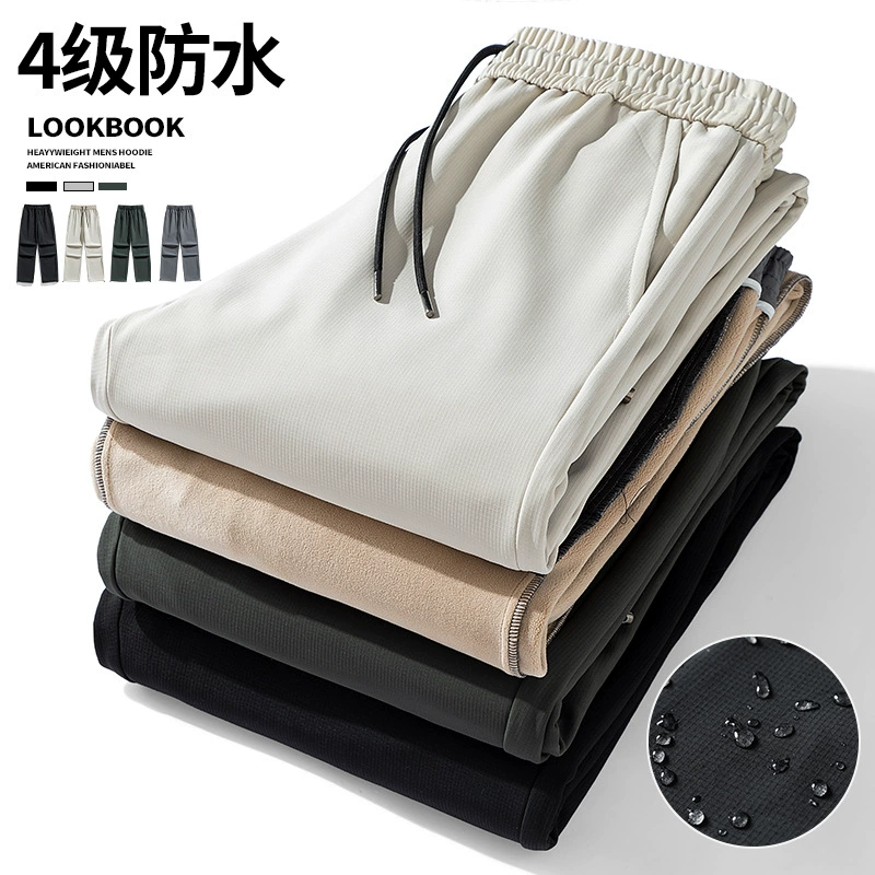 Зимние бархатные толстые брюки длинные брюки для мужчин и женщин