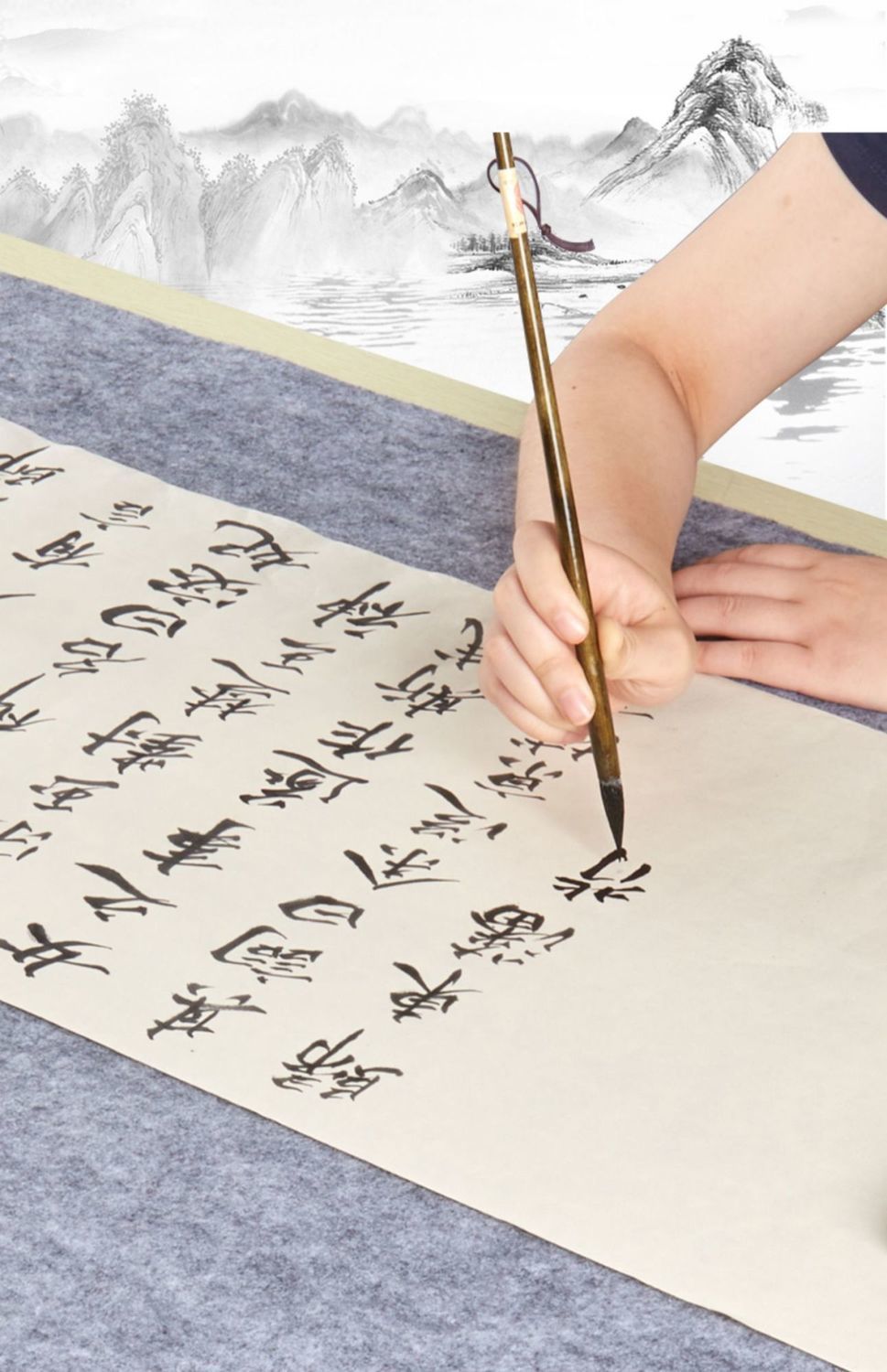 文房四宝毛笔字毡垫 羊毛书画毡国画加厚学生书法毡吸油吸墨毛毡-阿里巴巴