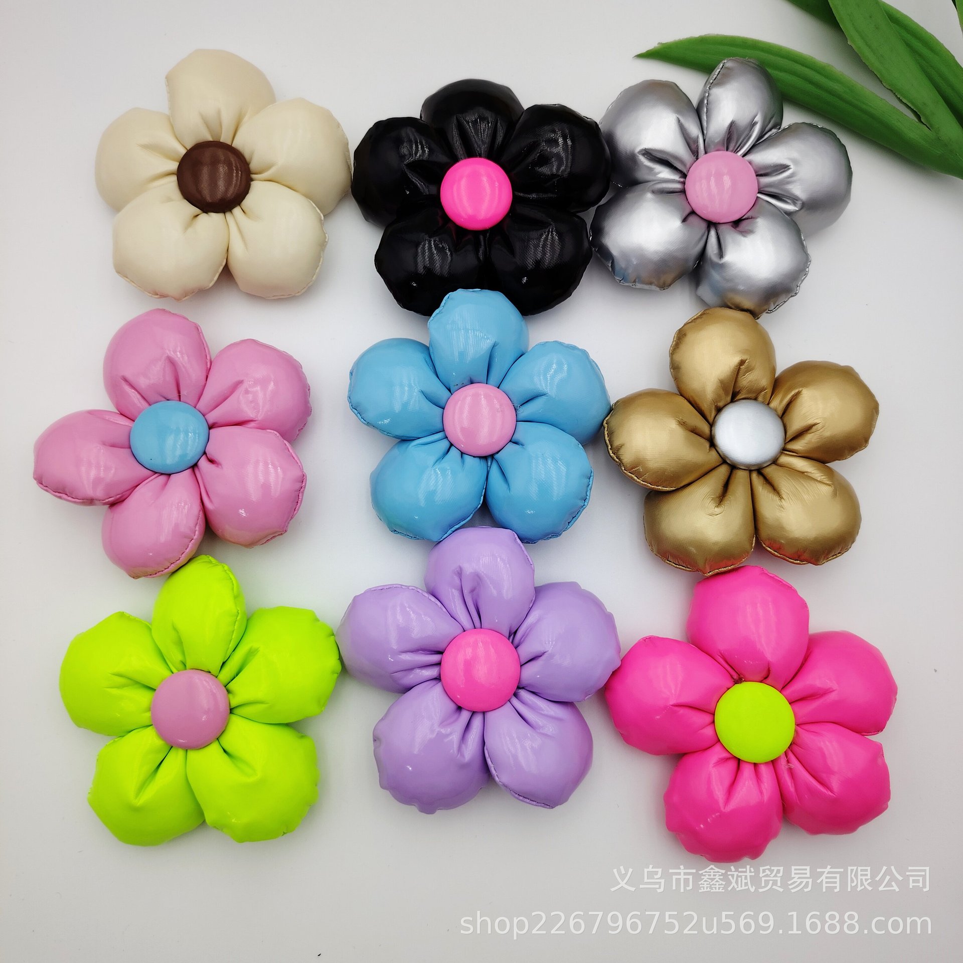 亮面五瓣花diy手工圆角五瓣发饰手机壳配饰服饰家纺箱包鞋袜辅料