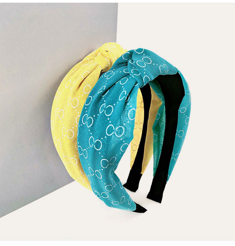 Korean Letter Knotted Hairband display picture 7