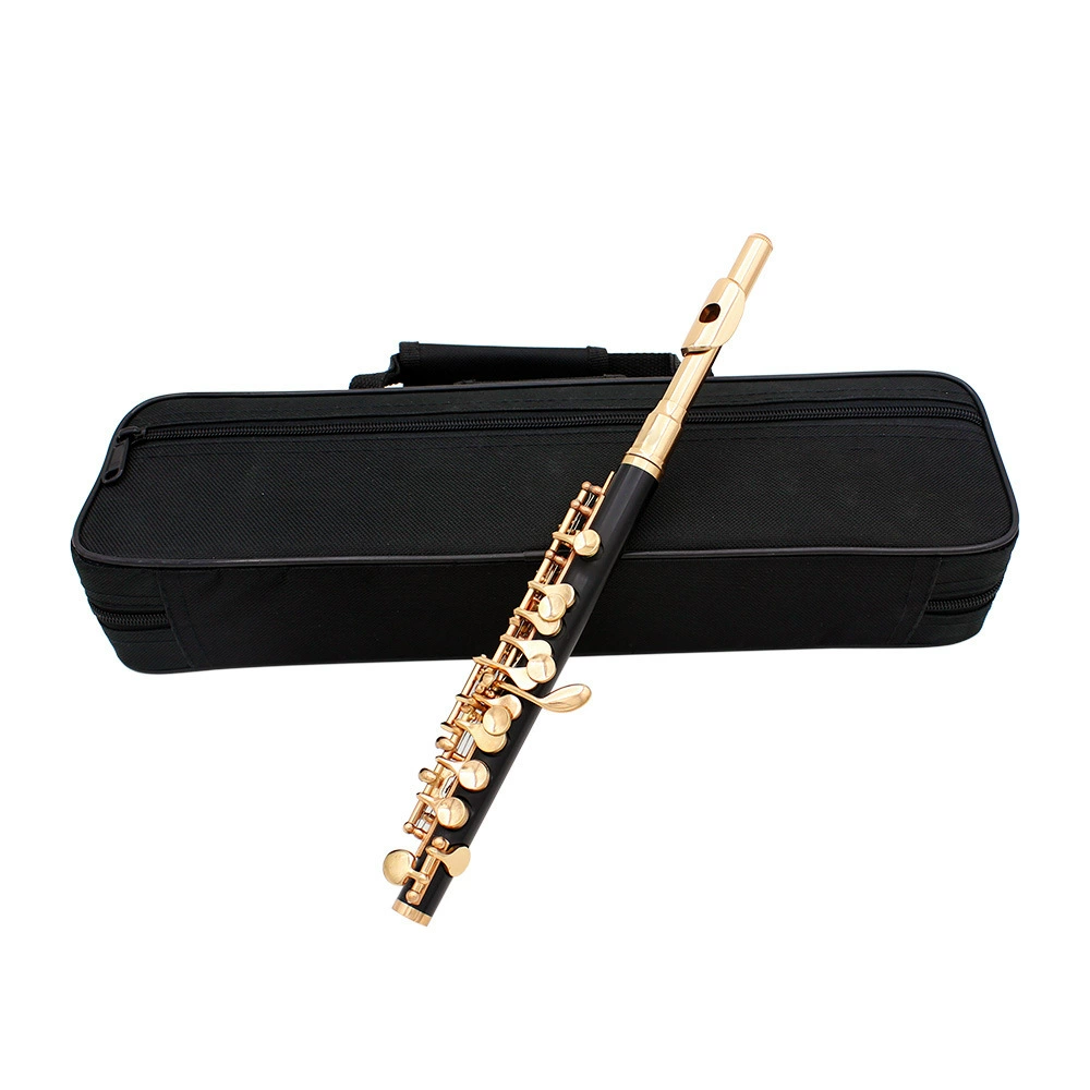 Cross-border supply of C-key piccolo bakelite body, professional performance-grade silver-plated piccolo, black Western musical instrument flute