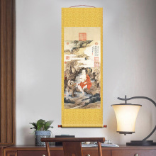 清金廷标罗汉图佛像画仿古画名画真迹复制品古代卷轴中式玄关画
