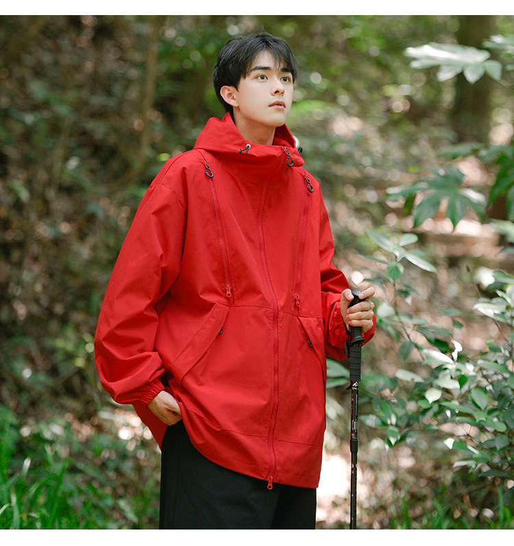 Autumn New Outdoor Mountaineering Clothing Waterproof Stormtrooper and Women's Same Style Multi Zipper workwear Jacket_voghion.com