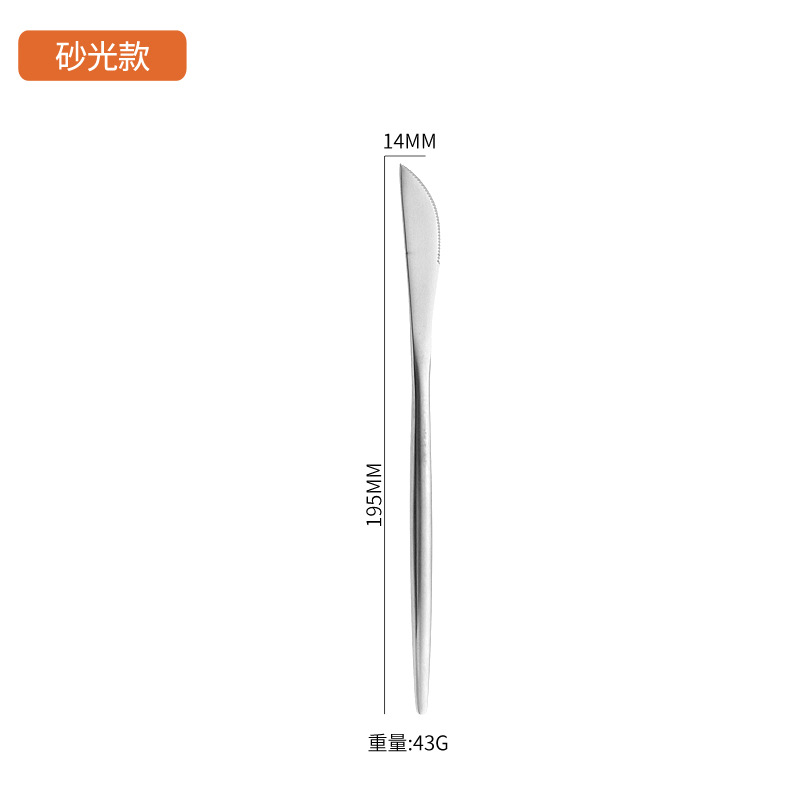 304 cuchillo de acero inoxidable cuchillo de cubierta cuchillo de filete cuchillo de postre cuchillo de horquilla