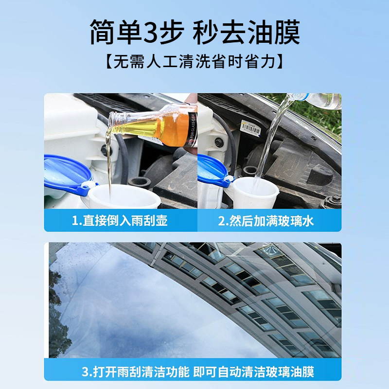 Oil Film Remover Car Windshield Cleaner Oil Film Cleanser Glass Oil Film Net Beauty Care Agent