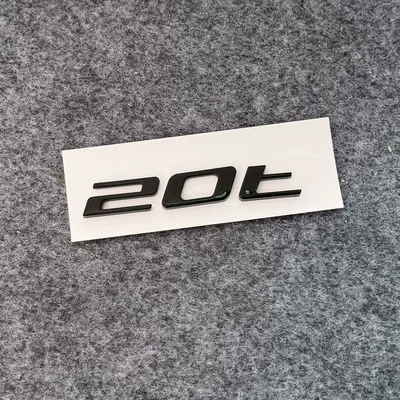 V8 5.0 rear volume emblem – Car logo - standard-20t-bright-black