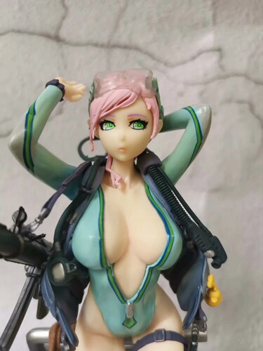Beauty Girl After-School Battlefield 3 Episode Frog Girl Aigir Swimming Suit Action Figure Display