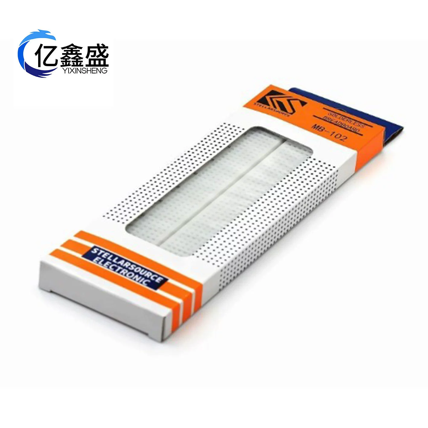 MB-102 красная и голубая линия Доска хлеба 830-Доска хлеба отверстия экспириментально соединяясь 165 × 55 × 10 мм