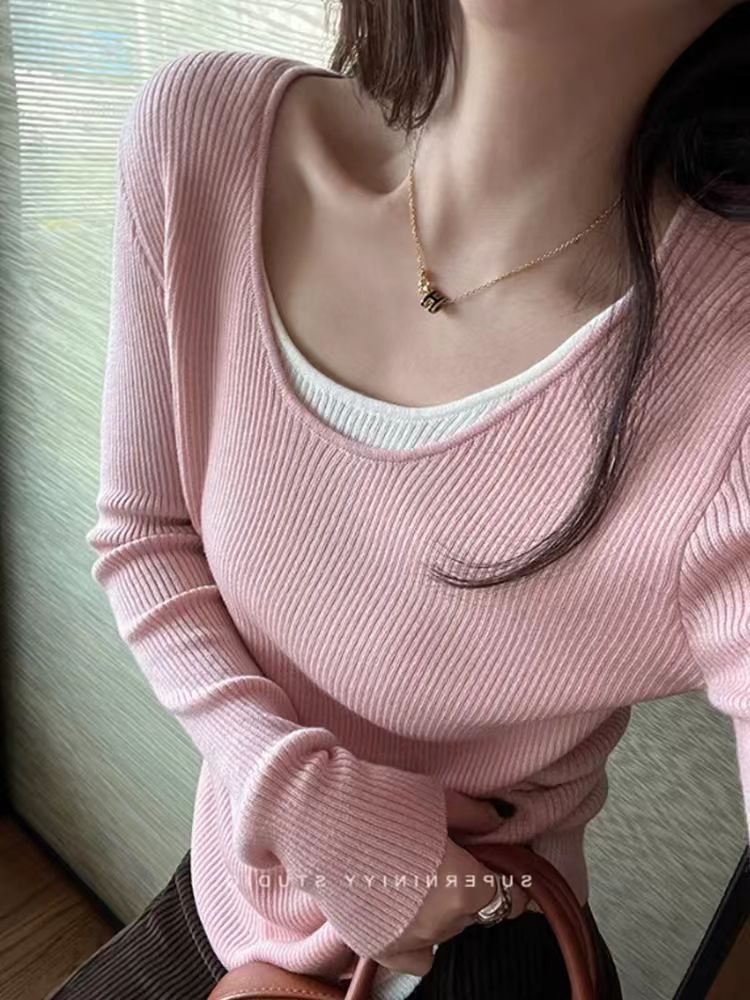 0302-3韩国代购品牌单假两件羊毛衫