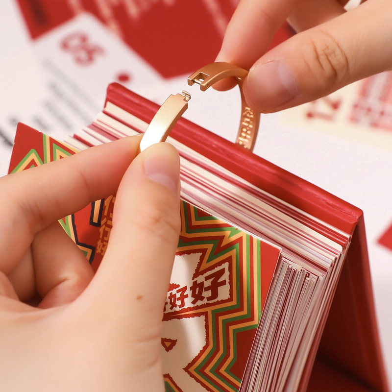 Xinmo 2026 365 日カレンダー Crazy Diary デスクトップ装飾品多機能プランナーカレンダー中国風カレンダー|undefined