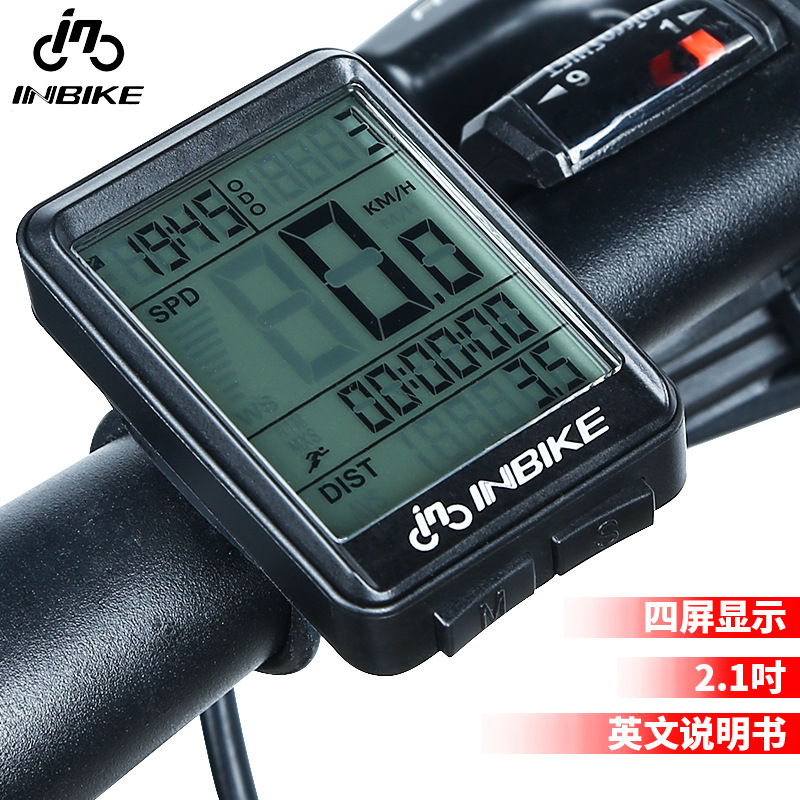 INBIKE cross-border e-commerce English mileage test table wholesale mountain bike code meter speedometer 321 INBIKE cross-border e-commerce English mileage test table wholesale mountain bike code meter speedometer 321