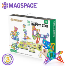 magspace摩可立磁力片2043儿童玩具男孩女孩磁性拼装积木83片