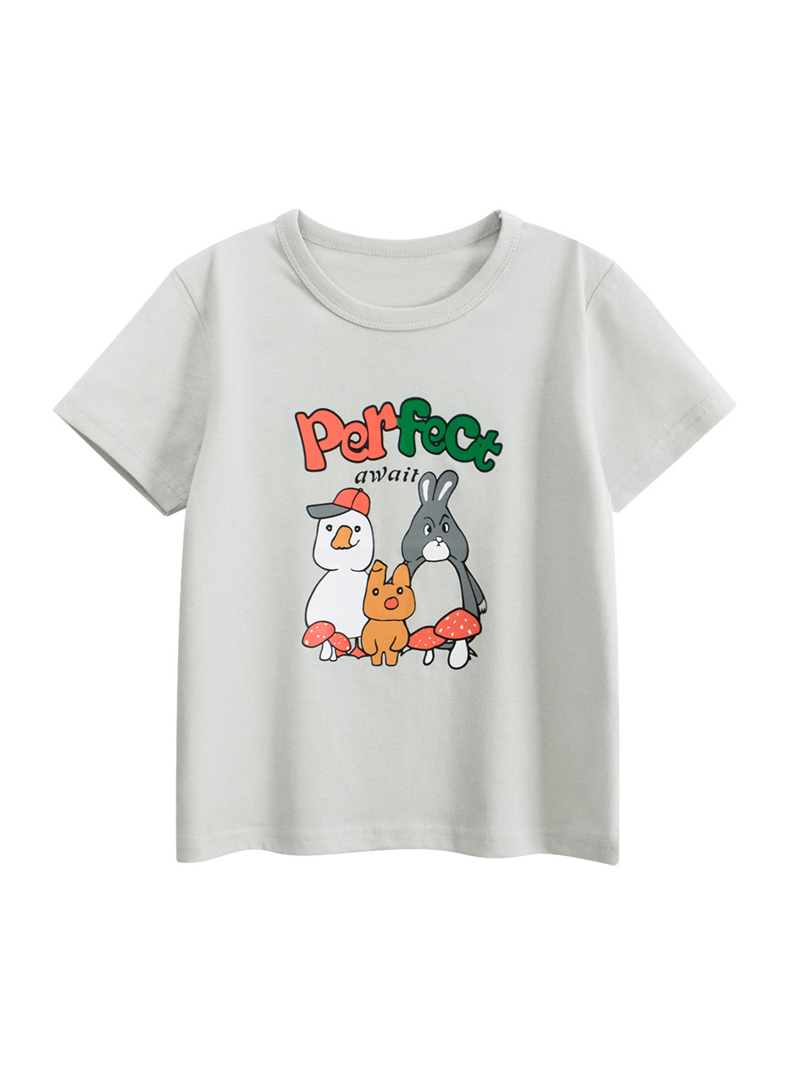 27kids Ropa Infantil Estilo Coreano, Nuevos Productos de Verano 2026, Camiseta de Manga Corta con Dibujos Animados, Ropa para Bebé Niño, Venta al Por Mayor, Dropshipping