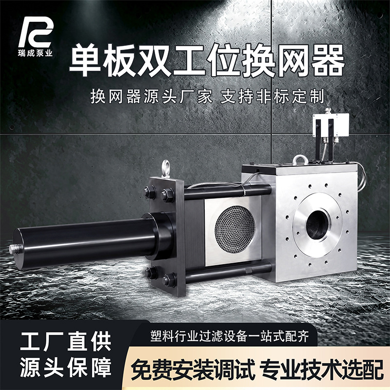 淋膜机单板双工位换网器不停机持续生产换网器造粒机液压换网器