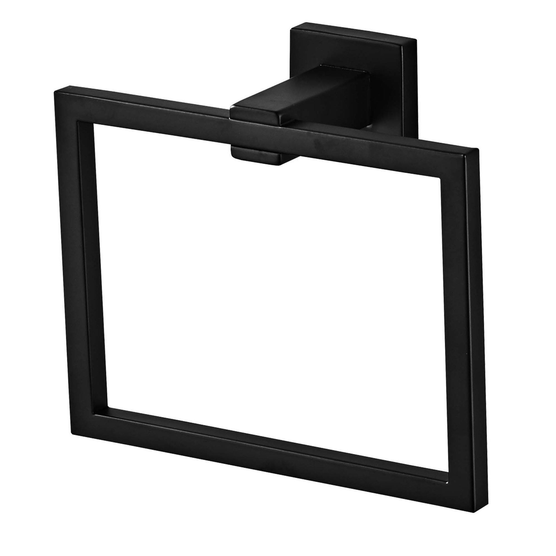 Anillo de toalla negro redondo nórdico de acero inoxidable toalla colgante anillo de mano toalla colgante anillo de pared