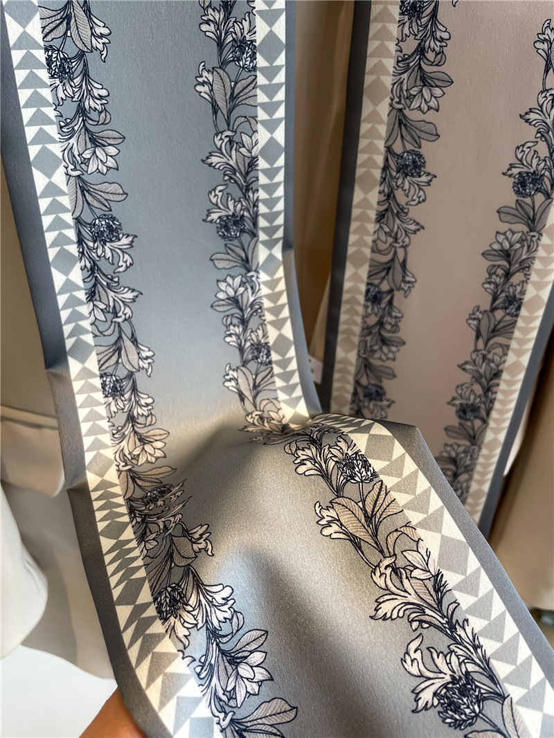 42g Weight Silk Scarf Classification Daily Occasion Satin Material Printing Pattern Summer Season Women's Gender Printing Design Elegant, IG Style Style Women's IG Style Elegant Printing Satin Printing Silk Scarf 4