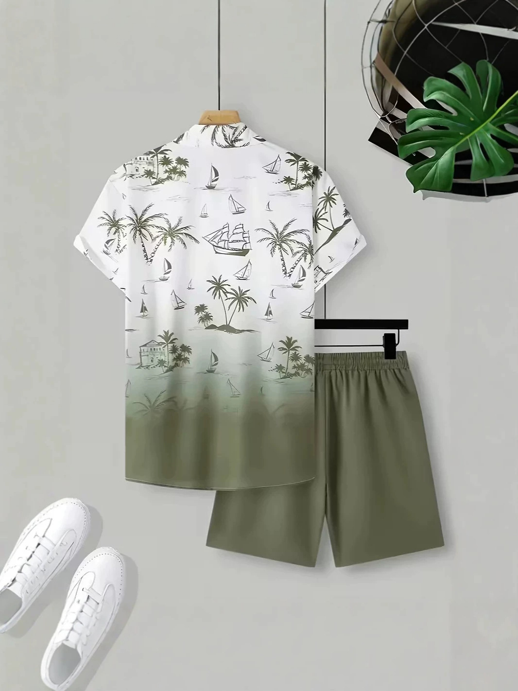 Fábrica de origen Diy impresión transfronteriza de moda hawaiana casual transfronteriza vacaciones hombre camisa de manga corta hombre