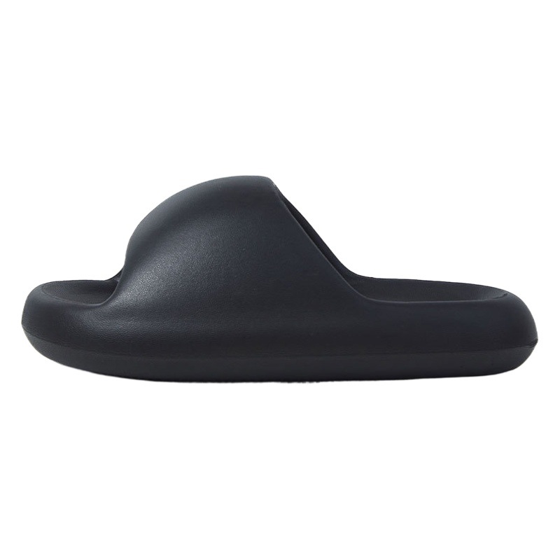 Zapatillas de casa de verano de las mujeres baño interior altura aumento de fondo suave masaje sandalias de fondo grueso color sólido pareja zapatillas hombres