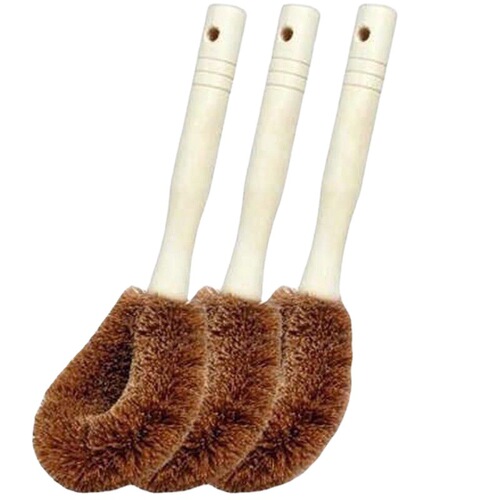 Coconut palm pot brush, non-stick oil pot brush, kitchen brush, cleaning brush, long handle cleaning brush, pot and bowl brush