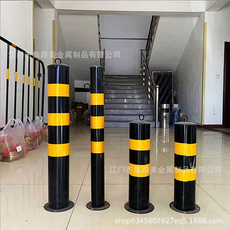 停车桩防撞柱钢管护栏型型挡车阻车器挡车柱车位停车桩防护加厚