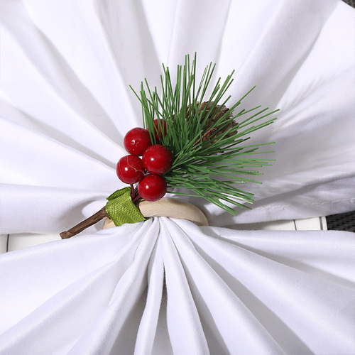 Simulated Pinecone Tablecloth Clips Hotel Christmas Tablecloth Rings Manufacturer Wholesale Simulated Decorative Home Tablecloth Rings