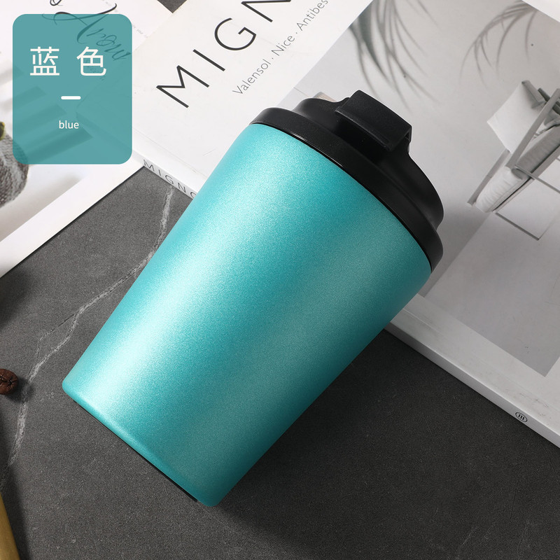 外贸304真空保温杯礼品杯印图不锈钢硅胶咖啡杯家用便携车载水杯|undefined