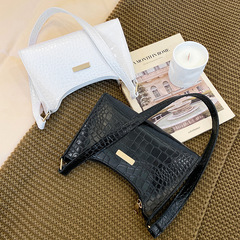 鱷魚紋腋下包women bags2023韓版百搭小方包跨境批發包包女單肩包